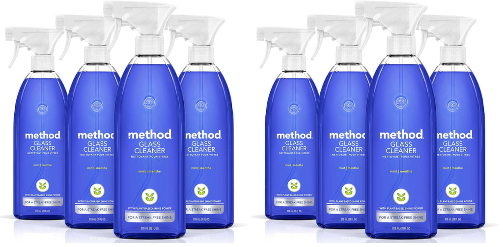 Method Glass Cleaner,Mint,28 Ounce,Packaging May Vary,(Pack of 8)