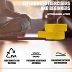 2 Pcs Yoga Blocks, 9"x6"x3" Foam Blocks Yoga Props for Pilates Stretching and Meditation Exercise Blocks Lightweight Yoga Essentials (Yellow, normal)