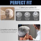 20pcs GN Resound Hearing aid Domes Open(M Size 8mm) Comfortable Silicone Design Noise Reduction Enhanced Acoustics Breathable and Easy to Clean Resound Hearing Aid Accessories Jabra Hearing Aid Domes