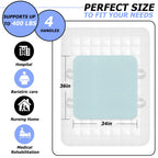 2 Pack Bed Pads for Incontinence Washable Positioning Bed Pad with Handles, Reusable Underpads Absorbent with 4-Layer Waterproof Underpads for Incontinence, Elderly Bedridden (34×36 Inch - 2 Pack)