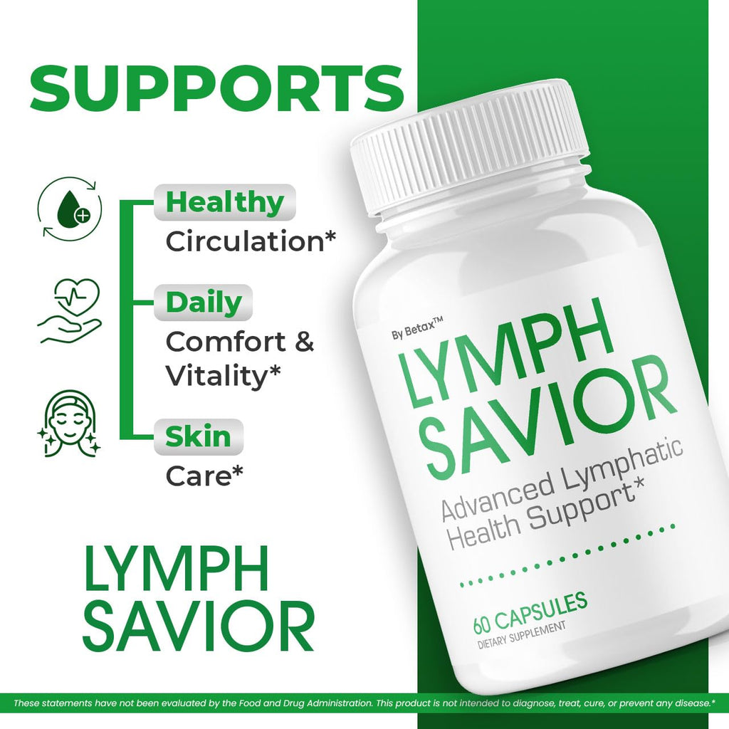 Lymph Savior - Official Lymph Savior Capsules Advanced Formula with All Natural Ingredients, LymphSavior Pills for Wellness & Overall Health Support Reviews, 60 Capsules for 1 Month