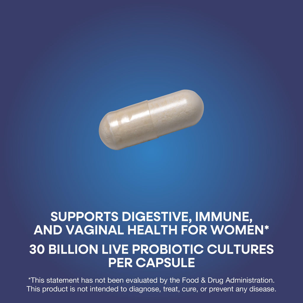 Nature’s Way Fortify Women’s Probiotic, 30 Billion Live Cultures, 11 Strains, Prebiotic, 30 Capsules