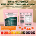 Nature Aurora Premium Feminine Balance Gummies - Women's pH Balance & Vaginal Probiotics Support with Immune Support - Vegan, Gluten-Free - Hawaiian Pineapple Flavor - 60 Count