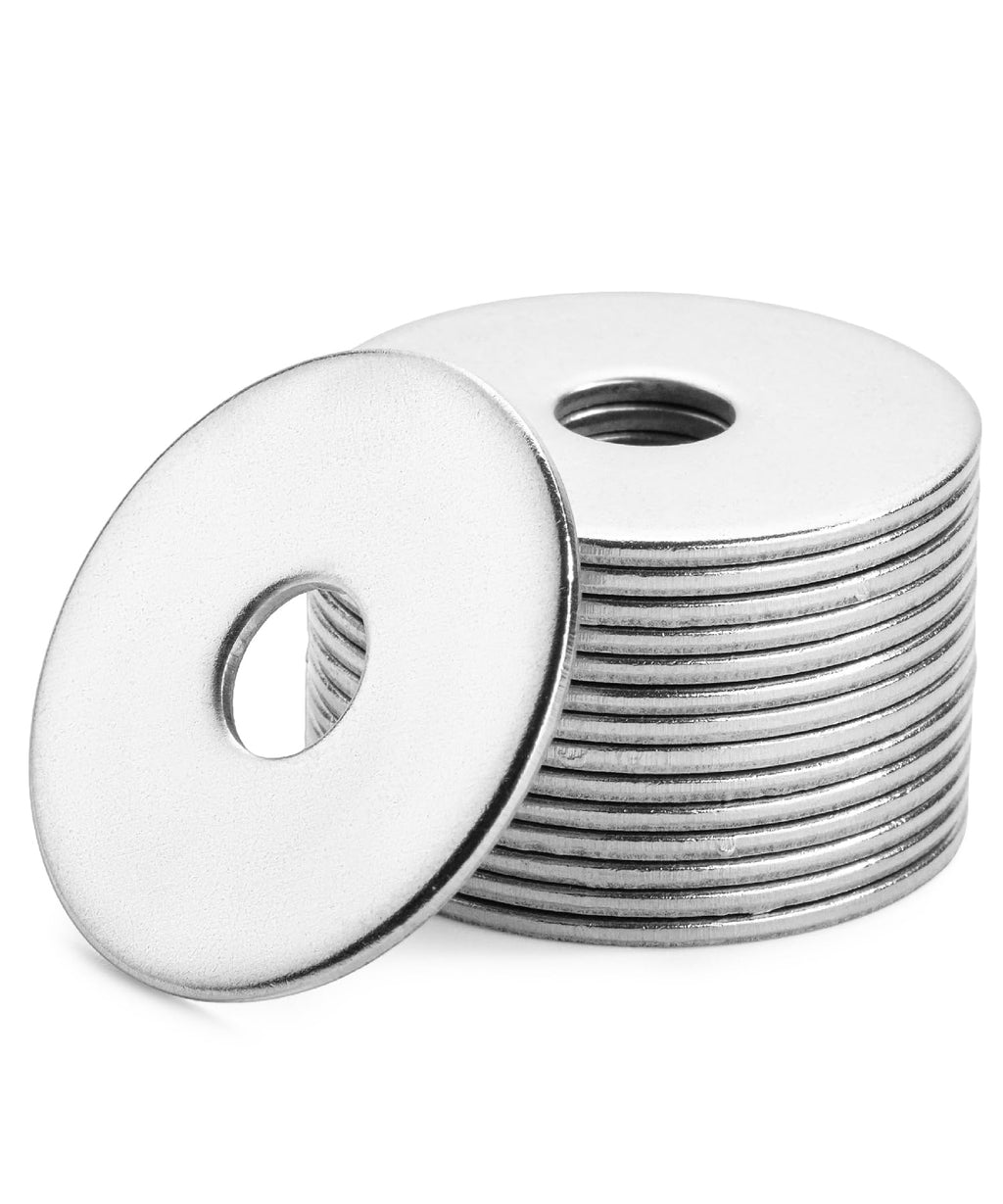 Bates- Stainless Steel Fender Washers, 1/4" x 1", 100 pcs