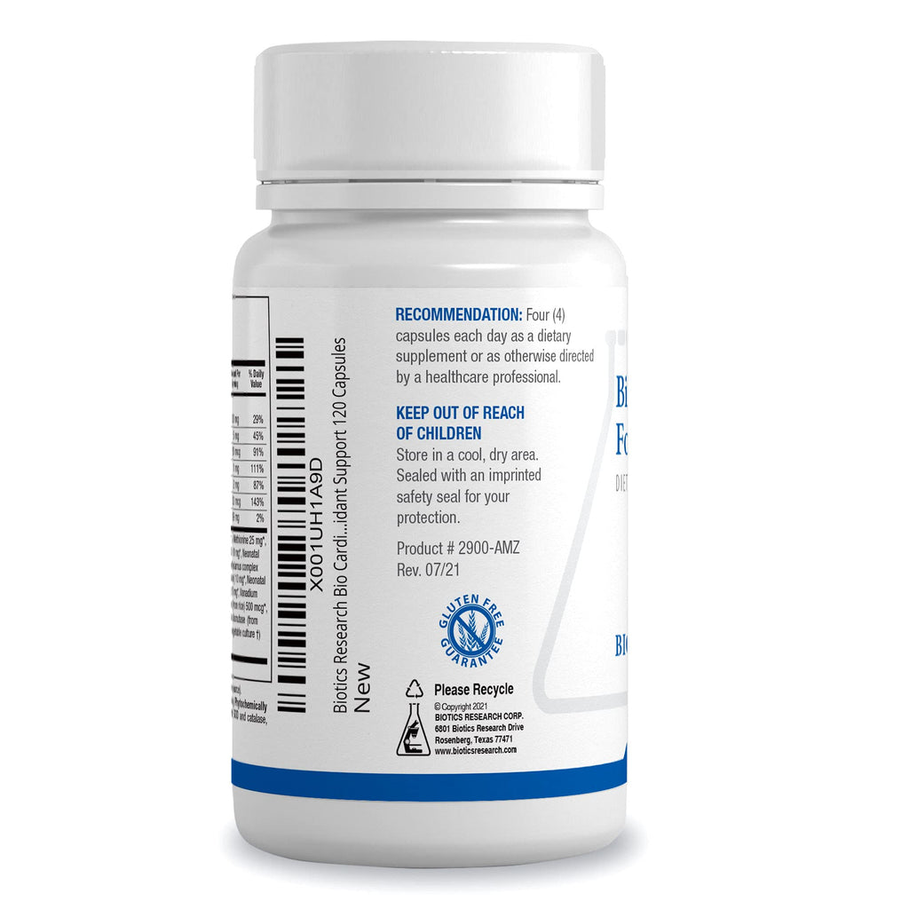 BIOTICS RESEARCH Bio Cardiozyme Forte Healthy Heart Multivitamin, Broad Spectrum Formulation Designed to Support Cardiovascular Health and Function, Powerful Antioxidant Support, 120 Capsules