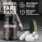 (5 Pack) Horsewood Capsules, Official Horsewood Pills for Men with All Natural Ingredients, Max Strength Supplement with Premium Vitamins Supporting Optimal Wellness and Advanced Health (300 Capsules)