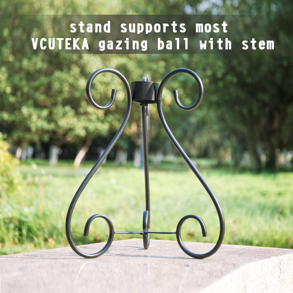VCUTEKA Gazing Ball Stand, Metal Garden Gazing Globe Stand for 10-12" Globe