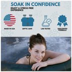 AhhSome Jetted Tub & Hot Tub Cleaner, Powerful Spa Bath Cleaning Solution for Jacuzzis & Whirlpools,16 oz (8 Treatments), Professional Grade Septic Safe Solution for Hot Tubs, Made in USA