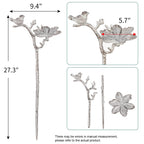 Sungmor Cast Iron Bird Feeder, Decorative Garden Stake, 26.2 Inches Tall