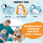 BENCMATE Inflatable Dog Cone Collar Alternative After Surgery Large, Blue