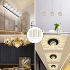 Ralbay 6-Pack Dimmable G9 LED Bulbs 9W 6000K White Light, 900LM Ultra Bright Creates Cozy Warm Glow, Wide Dimmer Compatible for Bedroom Living Room Lamp