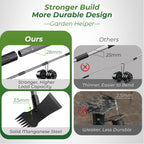 Walensee 2-in-1 Weed Puller Tool and Garden Hoe, Long Handle Weed Rake
