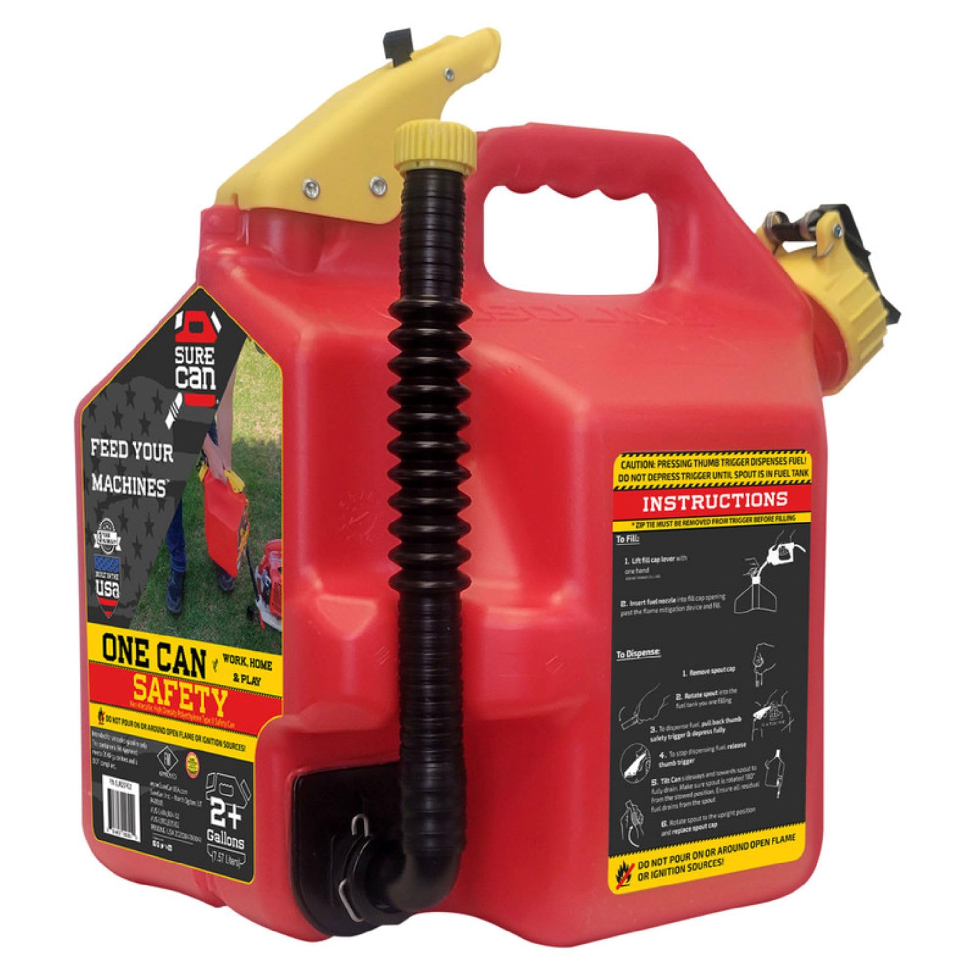 Surecan 2 Gallon Type-II Safety Container - (Red)