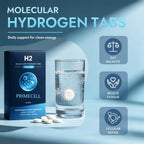 Ethris Primecell H2 Molecular Hydrogen Tablets- Effervescent H2 Tablets for Drinking Water，Portable Molecular Hydrogen Water Tabs - Dissolves in 12–16 fl oz Water，30 Count