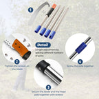 13FT Pole Saws for Tree Trimming with Sharp Pruning Blade | Comfort Grip & 28mm Stainless Steel Tree Trimmer Pole for Yard Garden and Patios High Branches Cutting