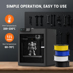 TECBEARS PETG Filament 1.75mm 4KG, 3D Printer Filament Bundle PETG, Strong Toughness, 4 * 1KG(1320M) Filament High Precision, Dimensional Accuracy ±0.02mm,Black+Coffee+Sliver+Olive Green