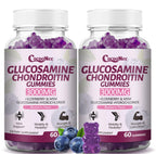 CocoaNee 2 Packs 3000MG Glucosamine Chondroitin Gummies, Extra Strength Joint Support Supplement with MSM & Elderberry, Flexibility, Antioxidant Immune Support Gummy for Adults, Men & Women 120Cts