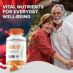 Arialief Capsules, Arialief Advanced Supplement, All Natural Formula to Maintain Healthy Levels, Maximum Strength Daily Formula, Arialif Capsules Reviews (3 Pack - 180 Capsules)