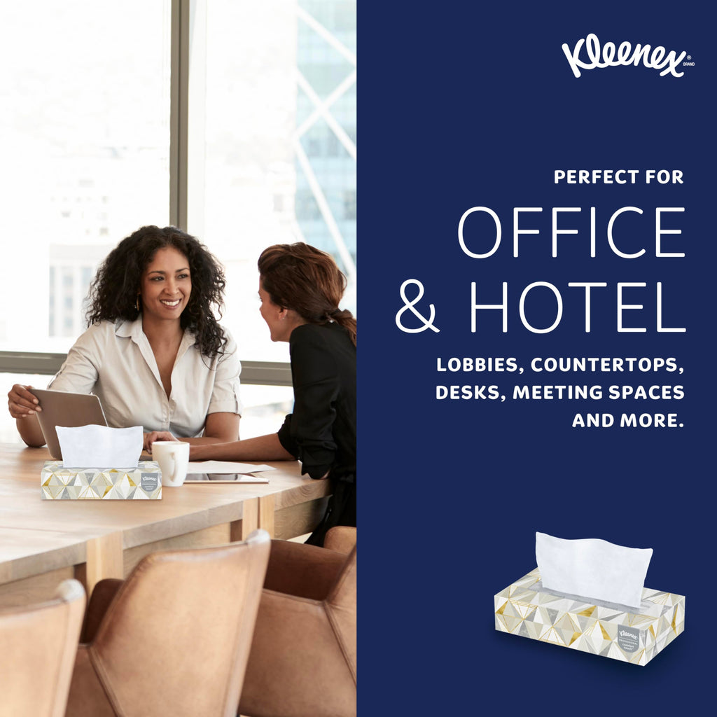 Kleenex® Professional Facial Tissue, Bulk (21606), 2-Ply, White, Flat Facial Tissue Boxes for Business (125 Tissues/Box, 48 Boxes/Case, 6,000 Tissues/Case)