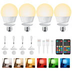 Brightown E26 Rechargeable Light Bulb with Remote and Timer