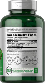 Horbäach Moringa Oleifera | 300 Powder Capsules | Non-GMO and Gluten Free Extract Formula | Complete Green Superfood