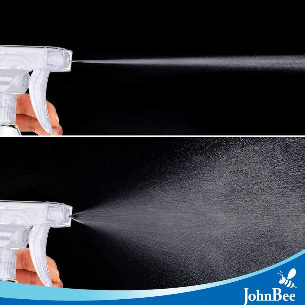 JohnBee Spray Bottles - Adjustable Spray Bottles for Hair,Cleaning, Plants(Blue)-2Pack