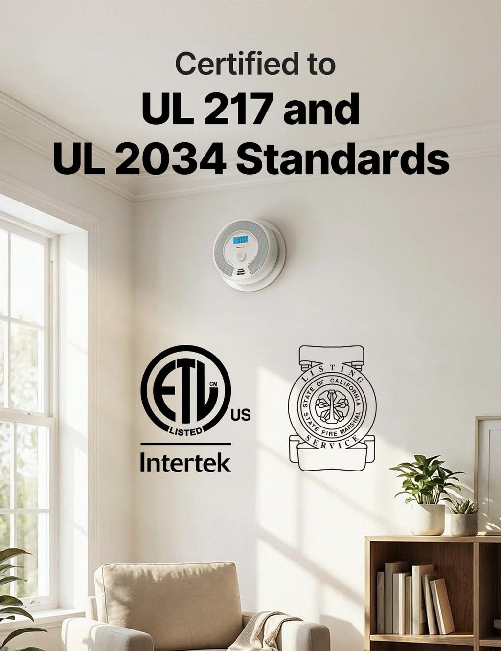 X-Sense 10-Year Battery Combination Smoke Carbon Monoxide Alarm Detector with Large LCD Display, Certified to UL 217 9th Edition, Standalone Model SC07, 1-Pack