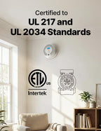 X-Sense 10-Year Battery Combination Smoke Carbon Monoxide Alarm Detector with Large LCD Display, Certified to UL 217 9th Edition, Standalone Model SC07, 1-Pack