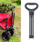 Aymzbd Trolley Pull Handle, Folding Wagon Pull Handle Replacement, Adjustable Shopping Cart Pull Handle for Garden Carts Picnic Carts Beach Park, Style D