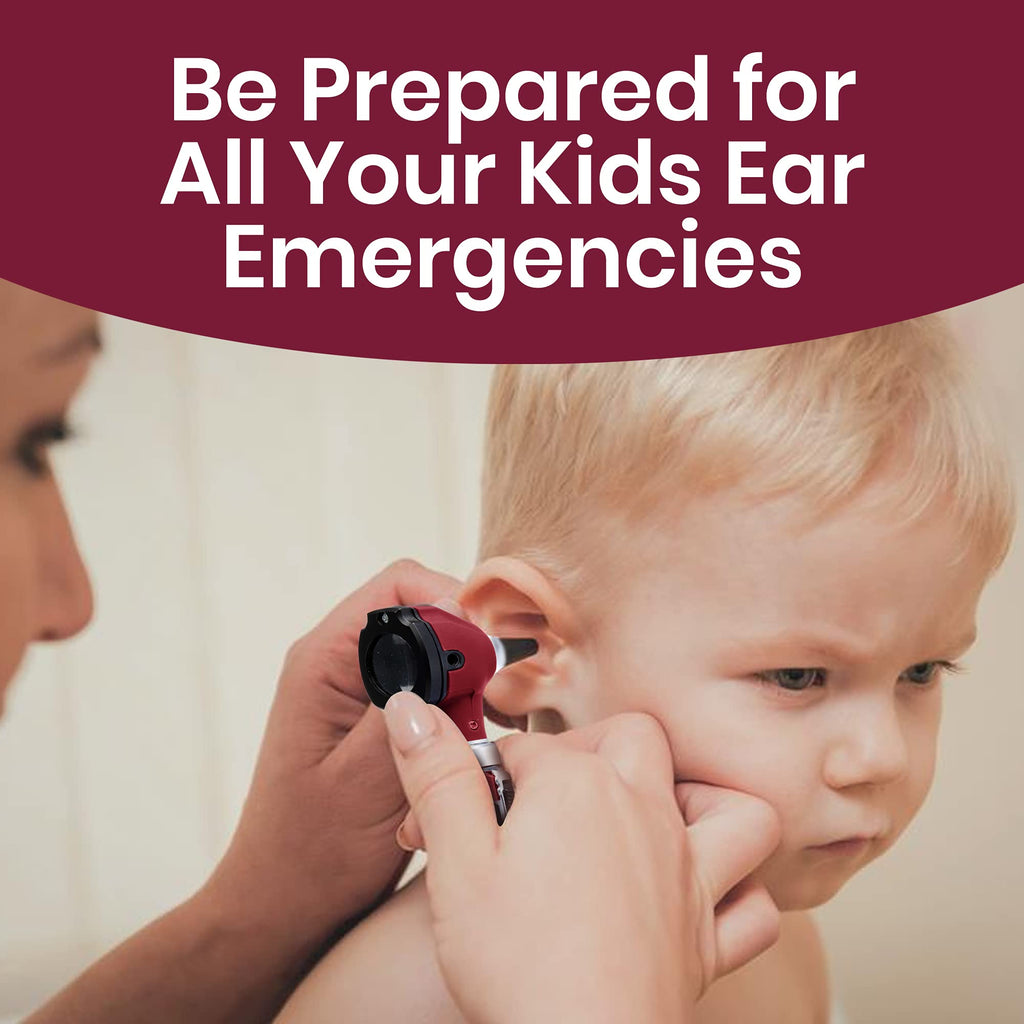 Zyrev ZetaLife Otoscope - Ear Scope with Light, Ear Infection Detector, Pocket Size (Maroon Color)