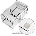 Readaeer Makeup Cosmetic Organizer Storage Drawers Display Boxes Case with 12 Drawers(Clear)