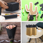 Jkopsnr 100 Sheets Black Tissue Paper 20x14 Inches Tissue Paper for Gift Bags Wrapping Tissue Paper Bulk for DIY Crafts Birthday Baby Shower Festival Holidays Decorative