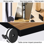 Storystore Weather Stripping Door Seal Strip, 2In x 3/8In x 13FT Self Adhesive Foam Tape for Door Window Insulation Soundproofing Weatherstrip, High Density Foam Seal for Doors Windows Furniture