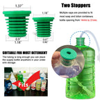 Sink Soap Dispenser Extension Tube Kit with Upgraded Check Valve, 47" Under Counter Soap Dispenser Tube for Kitchen Sink, Fit Most Soap Containers, Strong Suction, No More Tiny Bottle Daily Refills