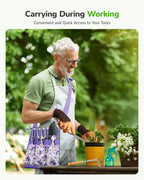 Grenebo Gardening Tools Set, 11-Piece Rust-Proof Kit with Bag, Purple