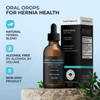 Hernia Health Dietary Supplement - Extract from 24 Plants for Digestive Support - Herbal Hernia Support Drops - Strengthens Weak Tissues and Aids with Hernias I Hernisole