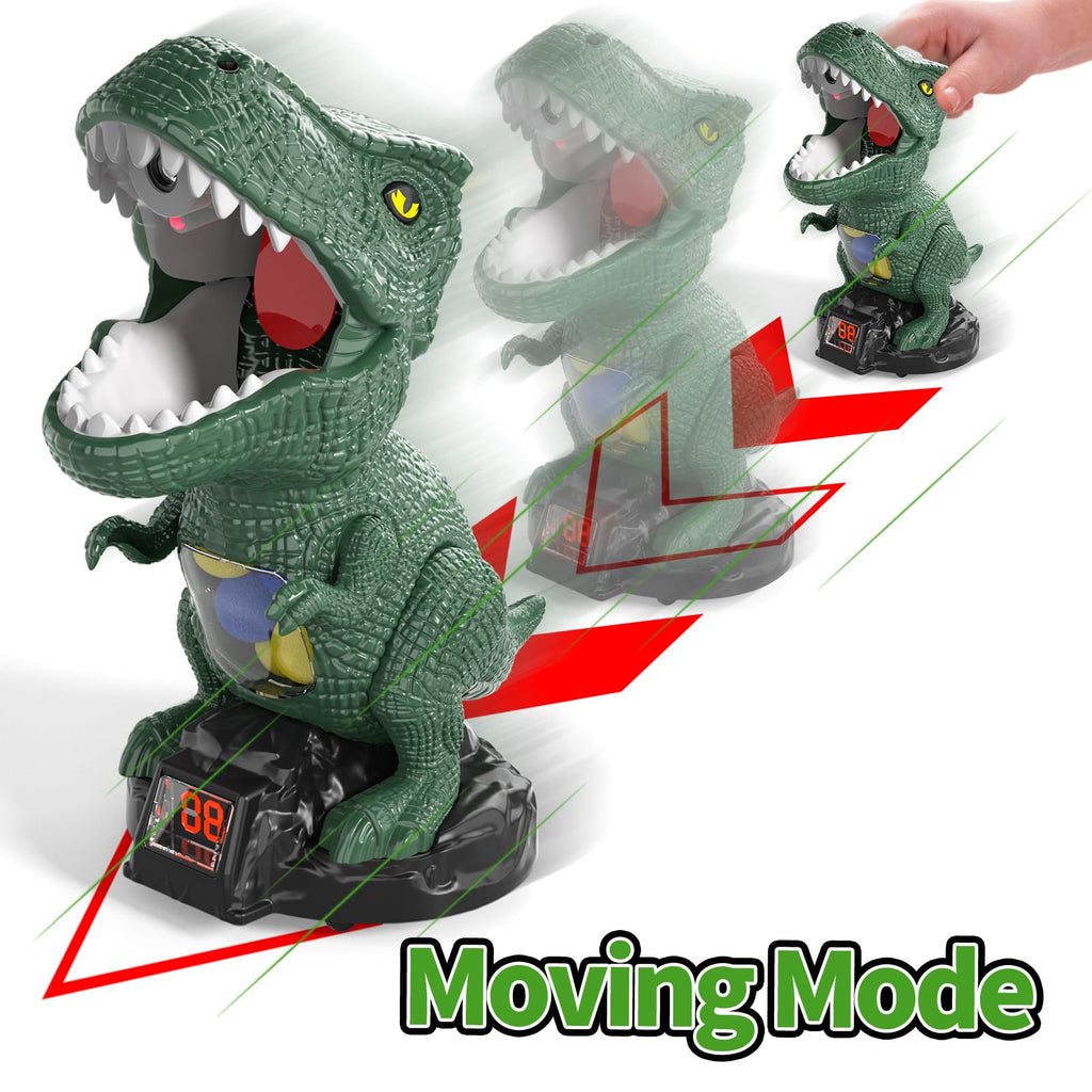 BLmukce Dinosaur Shooting Toys for Kids 3-5 5-7, Movable Target Shooting Game trex Chomp Shot Dino Blaster Toy Gift for Boys Age 4-8, Christmas & Birthday Gifts for 3 4 5 6 7 8 Years Old Kids