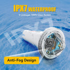 Pool Thermometer Digital Floating Easy Read, Anti-Fog 360° Reading with Indoor Temperature Humidity Monitor, IPX7 Water Temperature Monitor for Hot Tub/Ice Bath/Swimming Pool/SPA/Aquarium/Pond