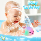 ANGGIKO Baby Girl Bath Toys, Toddler Bath Toys for Kids Ages 1-3, Light Up Whale Bath Toy Sprinkler, Pool Water Table Infant Baby Toy 6-12-18 Months Bathtub Fountain Toy Girls 1st Birthday 1 2 3 Gifts