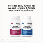 Fairhaven Health FertilAid for Men and Women Combo Fertility Supplements for Men and Women | Count and Motility Support Pre-Conception for Him | Prenatal Vitamin for Her with Vitex and Folate