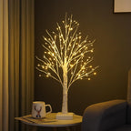 PXBNIUYA 144 LED Birch Tree Lights with Remote Control and Timer-Warm White