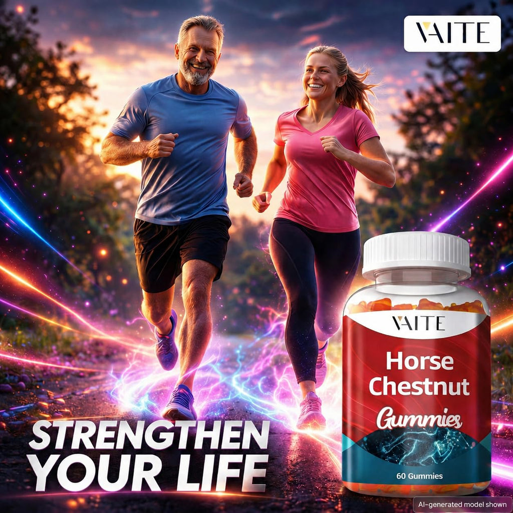 VAITE Horse Chestnut Extract Supplement, Vein Support Blood Circulation Supplements for Varicose Veins on Legs and Circulatory Supports, Horsechestnut Seed Butchers Broom Root, Non-GMO Gluten Free