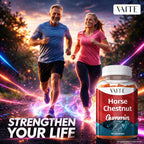 VAITE Horse Chestnut Extract Supplement, Vein Support Blood Circulation Supplements for Varicose Veins on Legs and Circulatory Supports, Horsechestnut Seed Butchers Broom Root, Non-GMO Gluten Free