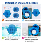 Upgraded Sinking and Floating Pool Cl Dispenser,Sinking Cl Dispenser for Pool,Sinks - Cleans - Floats,Completely immersed, no Waste,Less Smell,Replaces Pool Cl Floater