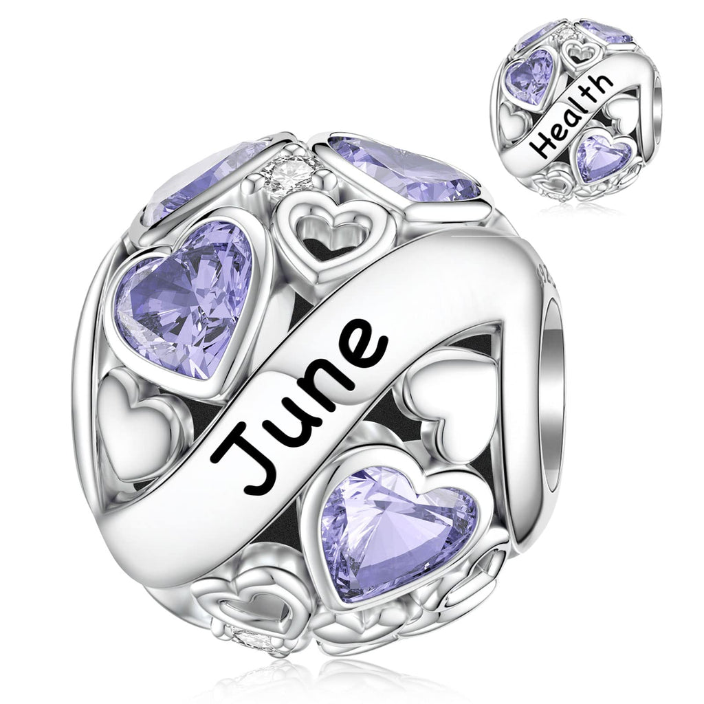 DALARAN June Birthstone Charm Compatible with Pandora Bracelets Bead