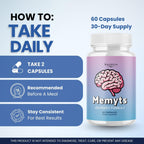 Valdivia (5 Pack) Memyts – Natural Daily Supplement with B Vitamins and Herbal Extracts | Non-GMO | Made in USA | 100% Natural, 300 Capsules, 5-Month Supply