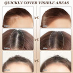 Nicgou Hairline Shadow Powder, Hair Shadow Root Cover Up, Hair Line Concealer Root Cover Up, Unisex Root Touch Up Hair Powder (Dark Brown, 01)