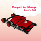 My First Baby Doll Stroller for Toddlers 3 Year Old Girls, Little Kids | Folding Baby Stroller for Dolls, Toy Stroller for Baby Dolls with Bottom Storage Basket, Foldable Frame, Canopy, Seatbelt