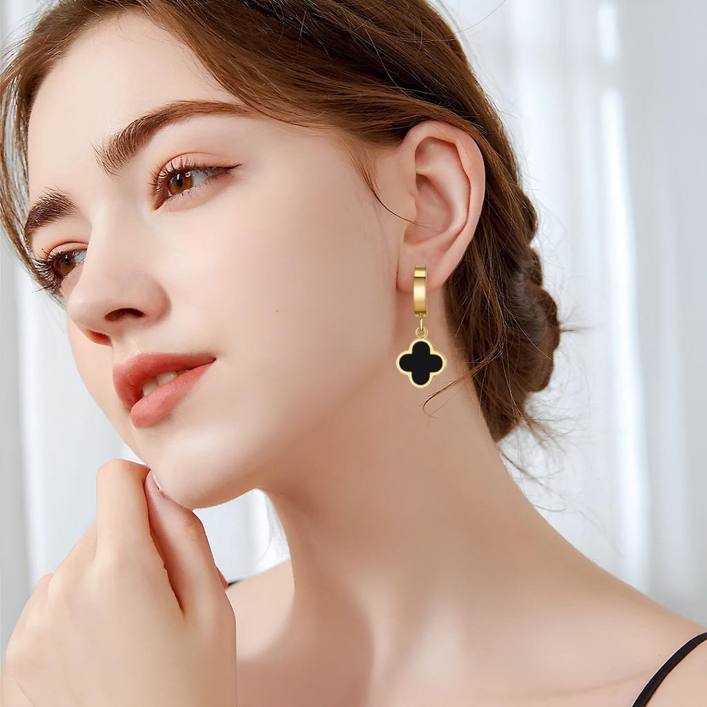 Otdwsd 18K Gold Plated Lucky Clover Jewelry Set, Birthday Gifts for Women