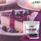 AKI Maqui Berry Extract Powder – Wild Harvested from Patagonia, High in Anthocyanins & Polyphenols, Freeze-Dried Superfruit for Smoothies, Non-GMO, Vegan, 150g/ 5.3 oz